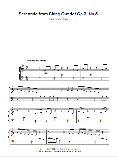 Serenade For Strings Op. 3 No. 5 von Franz Joseph Haydn (Download) 