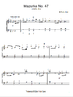 Mazurka In A Minor, Op. 68, No. 2 von Frédéric Chopin (Download) 