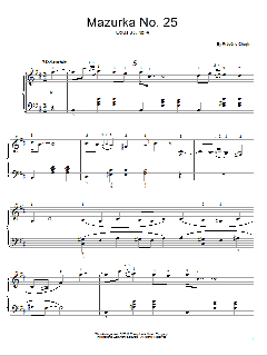 Mazurka  Op. 33, No. 4 von Frédéric Chopin (Download) 