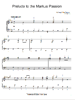 Prelude To The Markus Passion von Georg Philipp Telemann (Download) 
