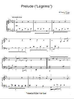 Lagrima von Francisco Tárrega (Download) 