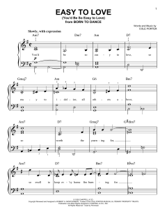 Easy To Love (You'd Be So Easy To Love) von Cole Porter (Download) 