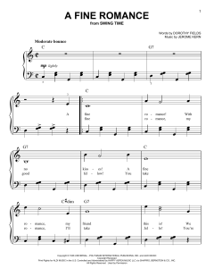 A Fine Romance von Jerome Kern (Download) 