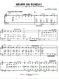 Never On Sunday von Manos Hadjidakis (Download) 