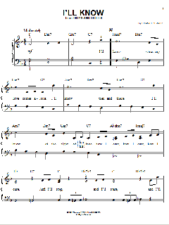 I'll Know von Frank Loesser (Download) 