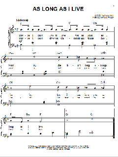 As Long As I Live von Lena Horne (Download) 