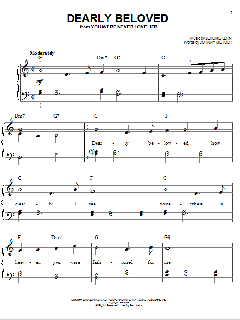 Dearly Beloved von Jerome Kern (Download) 