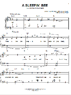 A Sleepin' Bee von Harold Arlen (Download) 