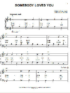 Somebody Loves You von Peter de Rose (Download) 