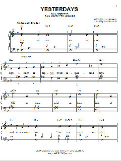 Yesterdays von Jerome Kern (Download) 