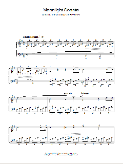 Moonlight Sonata (Mondscheinsonate), First Movement, Op.27, No.2 von Ludwig van Beethoven (Download) 