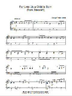 For Unto Us A Child Is Born von Charles Jennens (Download) 