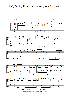 Ev'ry Valley Shall Be Exalted von George Frideric Handel (Download) 