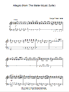 Allegro von George Frideric Handel (Download) 