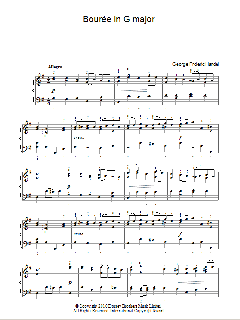 Bouree In G Major von George Frideric Handel (Download) 