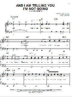 And I Am Telling You I'm Not Going von Tom Eyen (Download) 