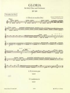 Gloria D-Dur RV 589 von Antonio Vivaldi für Soli (SSA), gem. Chor und Orchester im Alle Noten Shop kaufen (Einzelstimme)