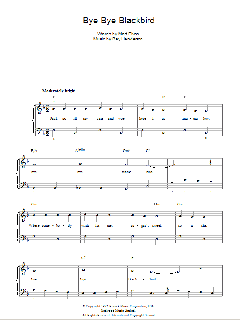 Bye Bye Blackbird von Mort Dixon (Download) 
