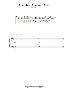 Row, Row, Row Your Boat von Traditional (Download) 