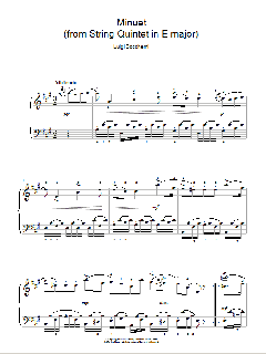 Minuet von Luigi Boccherini (Download) 