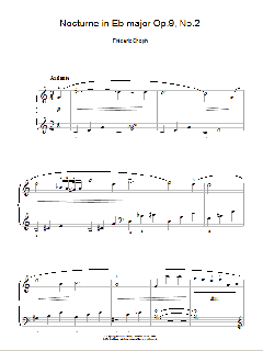 Nocturne In Eb Major, Op. 9, No. 2 von Frédéric Chopin (Download) 