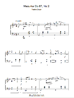 Mazurka Op. 67, No. 2 von Frédéric Chopin (Download) 