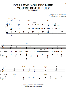 Do I Love You Because You're Beautiful? von Rodgers & Hammerstein (Download) 