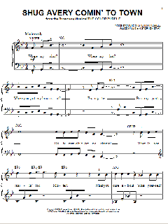 Shug Avery Comin' To Town von Allee Willis (Download) 