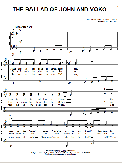 The Ballad Of John And Yoko von The Beatles (Download) 