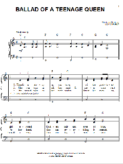 Ballad Of A Teenage Queen von Johnny Cash (Download) 