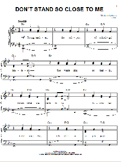 Don't Stand So Close To Me von Sting (Download) 