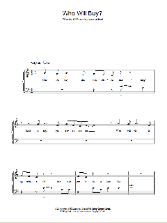 Who Will Buy? von Lionel Bart (Download) 