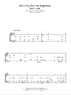 Don't Cry For Me Argentina von Andrew Lloyd Webber (Download) 