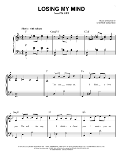 Losing My Mind von Stephen Sondheim (Download) 