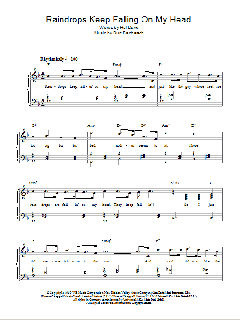 Raindrops Keep Falling On My Head von Hal David (Download) 