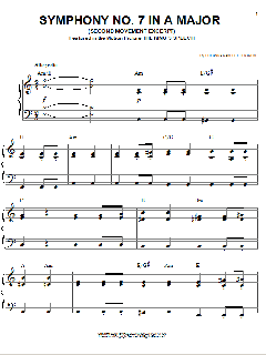 Symphony No. 7 In A Major, Second Movement von Ludwig van Beethoven (Download) 