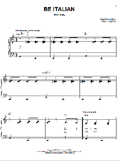 Be Italian von Maury Yeston (Download) 