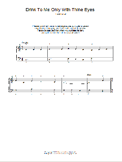 Drink To Me Only With Thine Eyes von Traditional (Download) 