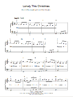 Lonely This Christmas von Mud (Download) 