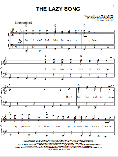 The Lazy Song von Bruno Mars (Download) 