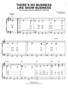 There's No Business Like Show Business von Irving Berlin (Download) 