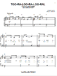 Too-Ra-Loo-Ra-Loo-Ral (That's An Irish Lullaby) von James R. Shannon (Download) 