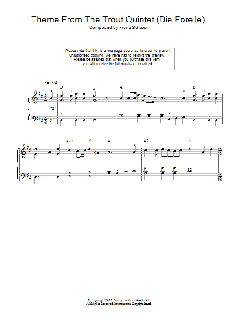 Theme From The Trout Quintet von Schubert (Download) 
