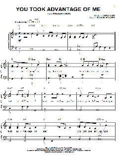 You Took Advantage Of Me von Lorenz Hart (Download) 