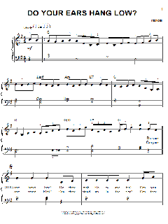 Do Your Ears Hang Low? von Traditional (Download) 