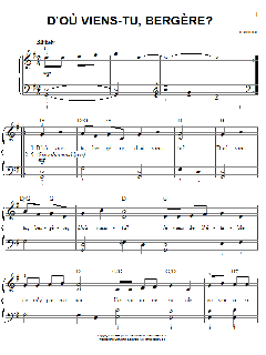 D'ou Viens-Tu, Beregere? von Traditional (Download) 