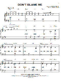 Don't Blame Me von Dorothy Fields (Download) 