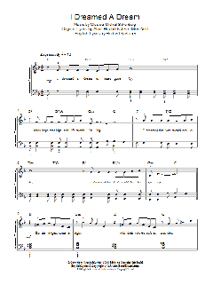 I Dreamed A Dream von Alain Boublil (Download) 