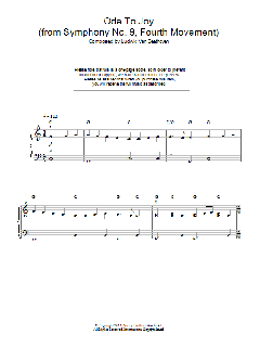 Ode To Joy from Symphony No. 9, Fourth Movement von Ludwig van Beethoven (Download) 