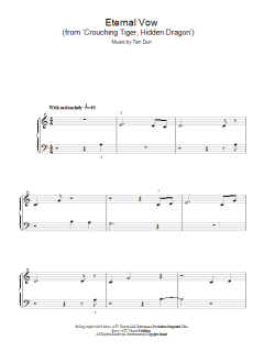 The Eternal Vow from Crouching Tiger, Hidden Dragon von Tan Dun (Download) 
